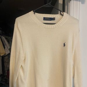 Polo Ralph lauren Creame/navy sweater